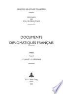 Télécharger le livre libro Documents Diplomatiques Français